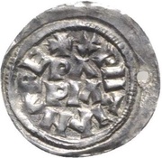 Denier - Rudolf II Pavia mint, Carolingian Empire, 922-926 reverse image