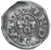 Denier - Otto I as king and emperor; Pavia mint obverse image