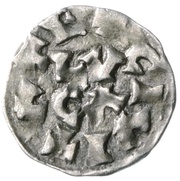 Denier - Otto I as emperor; Lucca mint, Carolingian Empire, 962-973 reverse image