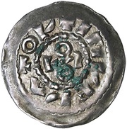 Denier - Otto II as emperor; Milan mint obverse image
