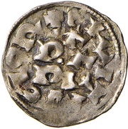 Denier - Otto III Pavia mint; CIVITAS GLOR, Carolingian Empire, 983-1002 reverse image