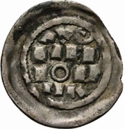 Denier - Otto III as emperor; Milan mint, Carolingian Empire, 996-1002 reverse image