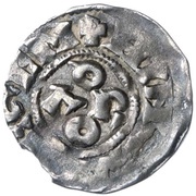 Denier - Arduin of Ivrea Pavia mint; HINVS REGEM obverse image