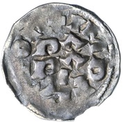Denier - Arduin of Ivrea Pavia mint; HINVS REGEM, Carolingian Empire, 1002-1004 reverse image