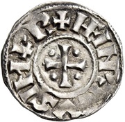 Denier - Henry II as emperor; Pavia mint obverse image