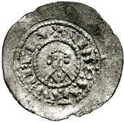 Denier - Henry III / Henry IV as emperors; Venice mint; St. Marc bust, Carolingian Empire, 1082-1106 reverse image