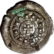 Denier In the name of Henry V as emperor; Milan mint, Carolingian Empire, 1100-1150 reverse image