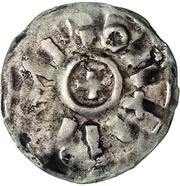 Denier in the name of Henry V Verona mint obverse image