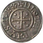 Denier - Lothair II Metz mint obverse image
