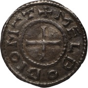Denier - Charles II Maubeuge mint, Carolingian Empire, 869-875 reverse image