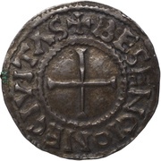 Denier - Charles II Besançon mint, Carolingian Empire, 874-877 reverse image