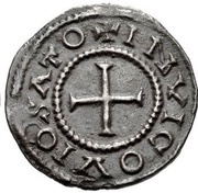 Denier - Louis II Visé mint, Carolingian Empire, 877-879 reverse image