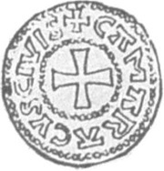Denier - Zwentibold Cambrai mint, Carolingian Empire, 895-900 reverse image