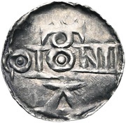 Denier In the name of Henry I, Carolingian Empire, 925-950 reverse image