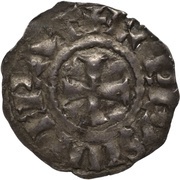 Obole - Charles II en tant qu'empereur ; Arles obverse image