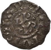 Obole - Charles II en tant qu'empereur ; Arles, Carolingian Empire, 875-877 reverse image