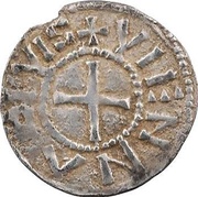 Obol - Boso Vienne mint, Carolingian Empire, 879-884 reverse image