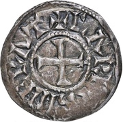 Denier - Charles II as emperor; Arles mint obverse image