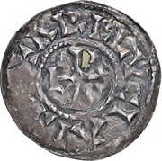 Denier - Charles II as emperor; Arles mint, Carolingian Empire, 875-877 reverse image