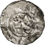Denier In the name of Otto III; Brussels mint obverse image