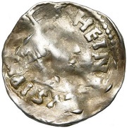 Denier - Godfrey II and emperor Henry II, Carolingian Empire, 1014-1023 reverse image