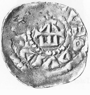 Denier - Theodoric I Saint-Dié mint, Carolingian Empire, 984-1026 reverse image