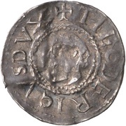 Denier - Theodoric I Andernach mint; city obverse image