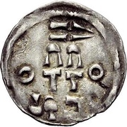 Denier - Otto I Esslingen mint, Carolingian Empire, 936-962 reverse image