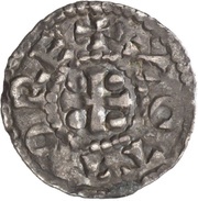 Denier - Otto I Trier mint obverse image