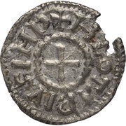 Denier - Lothair I Trier mint; temple obverse image