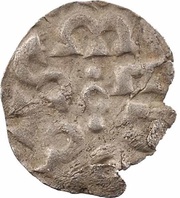 Obol uniface anonymous Melle mint; mEDO¿VS obverse image