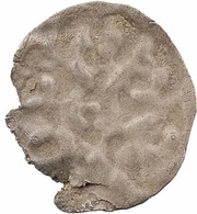 Obol uniface anonymous Melle mint; mEDO¿VS, Carolingian Empire, 768-793 reverse image