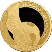 10 Pesos FIFA World Cup Qatar 2022 obverse image
