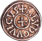 Obol - Louis I Melle mint; crosses obverse image