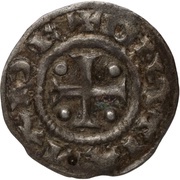 Obol - Louis I Christian legend; crosses obverse image