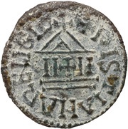Obol - Louis I christian legend, Carolingian Empire, 823-840 reverse image