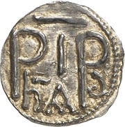 Denier - Pepin the Short Zurich mint obverse image