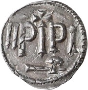 Denier - Pepin the Short Dorestad mint; RxF obverse image