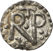 Denier - Pepin the Short Saint Germanus abbey of Auxerre obverse image
