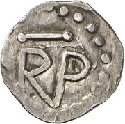 Denier - Pepin the Short Saint Gaugericus abbey of Cambrai obverse image