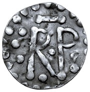 Denier - Pepin the Short Reims mint; RP obverse image