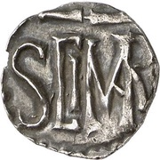 Denier - Pepin the Short Saint Mar[...] monastery, Carolingian Empire, 751-768 reverse image