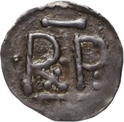 Denier - Pepin the Short Chartres mint; RxP/CARN obverse image