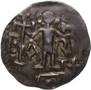 Denier - Pepin the Short Chartres mint; RxP/CARN, Carolingian Empire, 751-768 reverse image