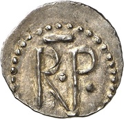 Denier - Pepin the Short Chartres mint; RP obverse image