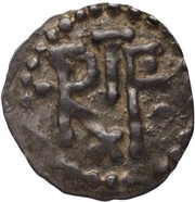 Denier - Pepin the Short Chartres mint; RxF obverse image