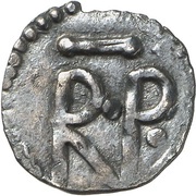 Denier - Pepin the Short Holy Cross Abbey; RP obverse image