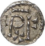 Denier - Pepin the Short Verdun mint; VIIRDUII obverse image