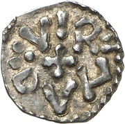 Denier - Pepin the Short Verdun mint; VIRDVN, Carolingian Empire, 751-768 reverse image