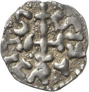 Denier - Carloman I Holy Cross Abbey, Carolingian Empire, 768-771 reverse image